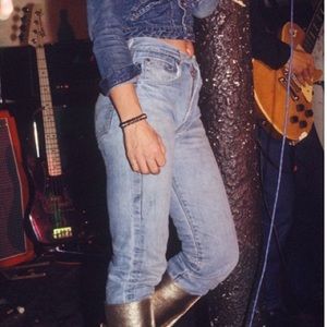 Vintage Levi’s 505 Blue Jeans Festival Distressed Worn Holes Destroyed Denim 6